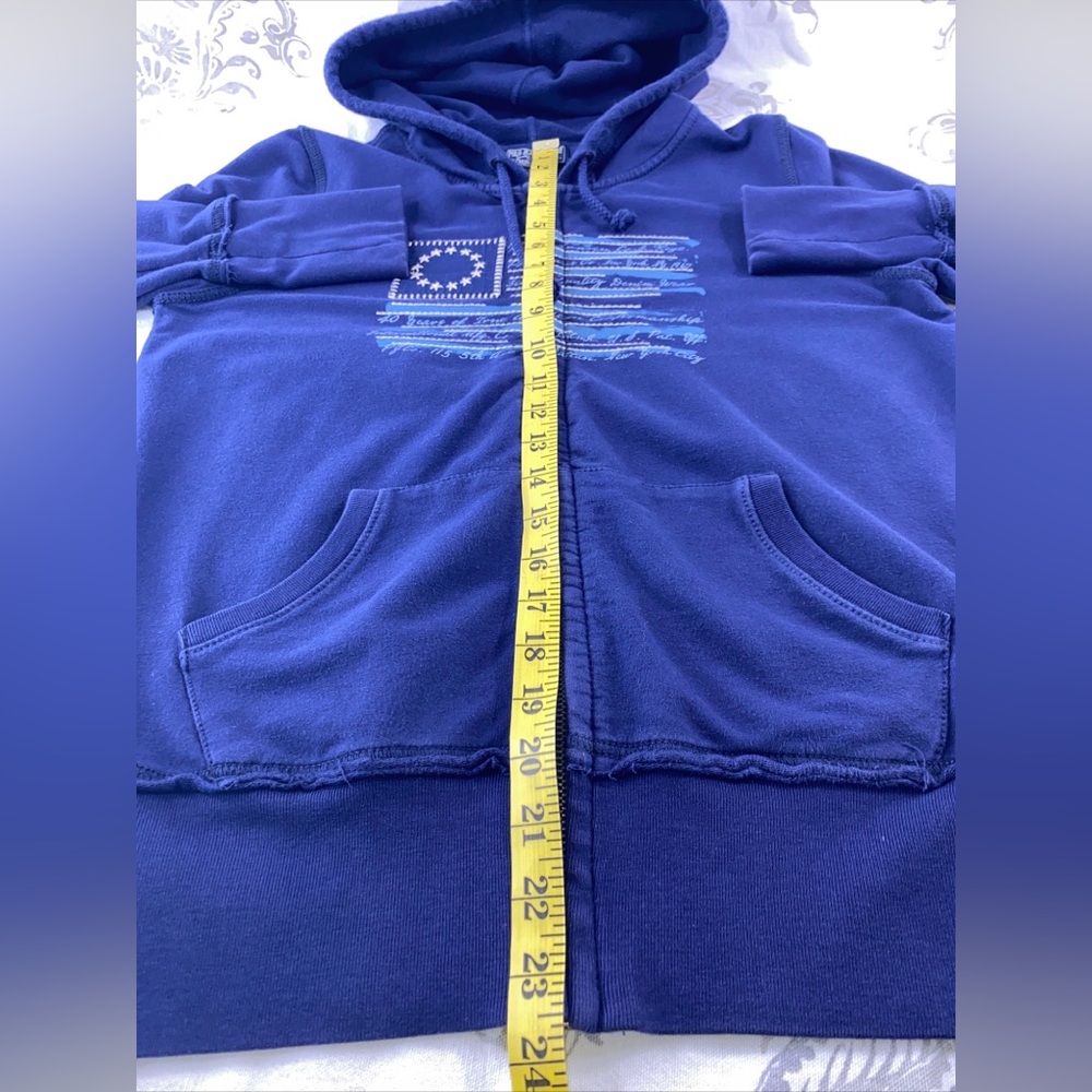 Y2K Polo Ralph Lauren Full Zip
Hoodie Sweatshirt Blue Flag
Polo Jeans Co - Picture 8 of 12
